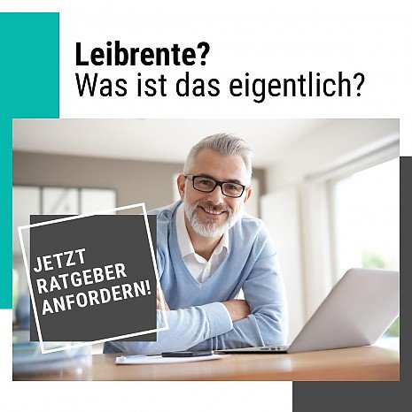 Leibrente Immobilie: �lterer Mann informiert sich online �ber Immobilienverkauf gegen lebenslange Rente