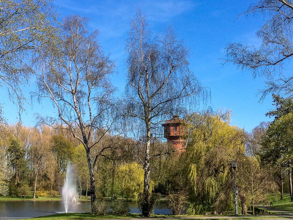 Blick auf den Wasserturm