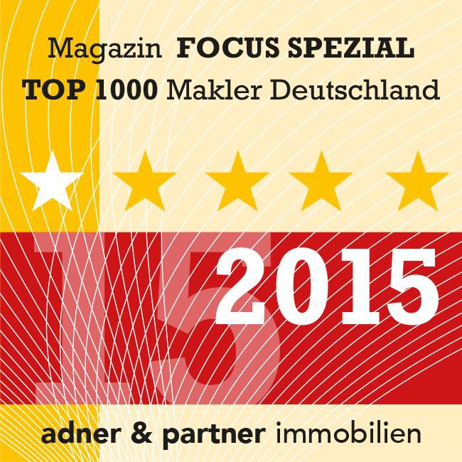 Auszeichnung Top-Immobilienmakler 2015 Focus Spezial adner & partner Braunschweig