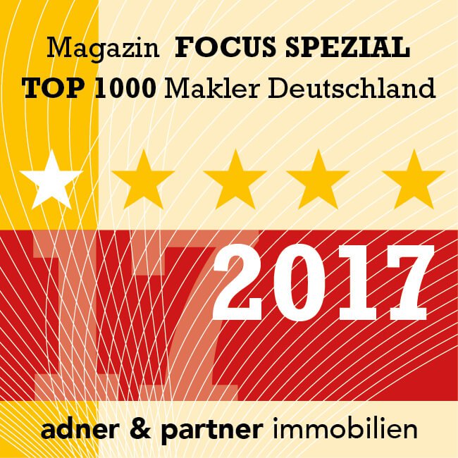 Immobilienmakler Braunschweig Auszeichnung FOCUS Spezial 2017 adner & partner