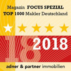 Siegel Top-Immobilienmakler Deutschland 2018 Focus Spezial adner & partner immobilien