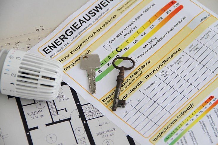 Energieausweis mit Schl�ssel