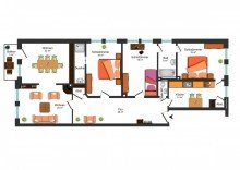 Grundrissskizze_Hochparterre **GRO�Z�GIGE 4-ZIMMER-ALTBAUWOHNUNG IM �STLICHEN RINGGEBIET - MIT BALKON**