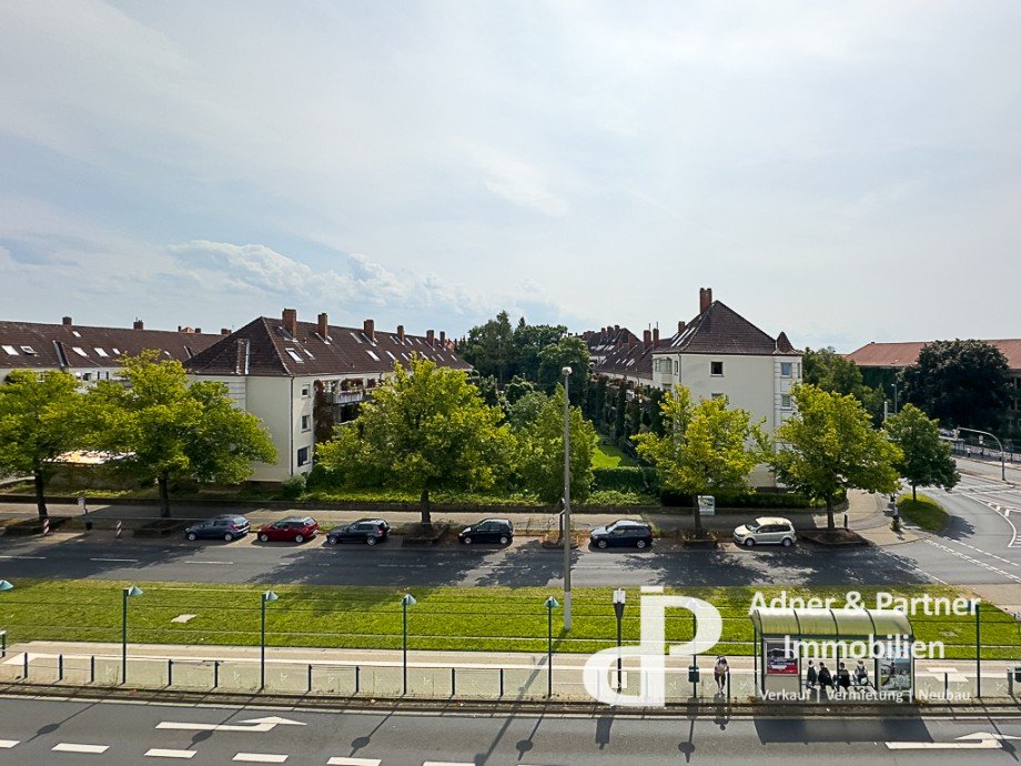 Aussicht von der Loggia Dachgeschosswohnung Braunschweig