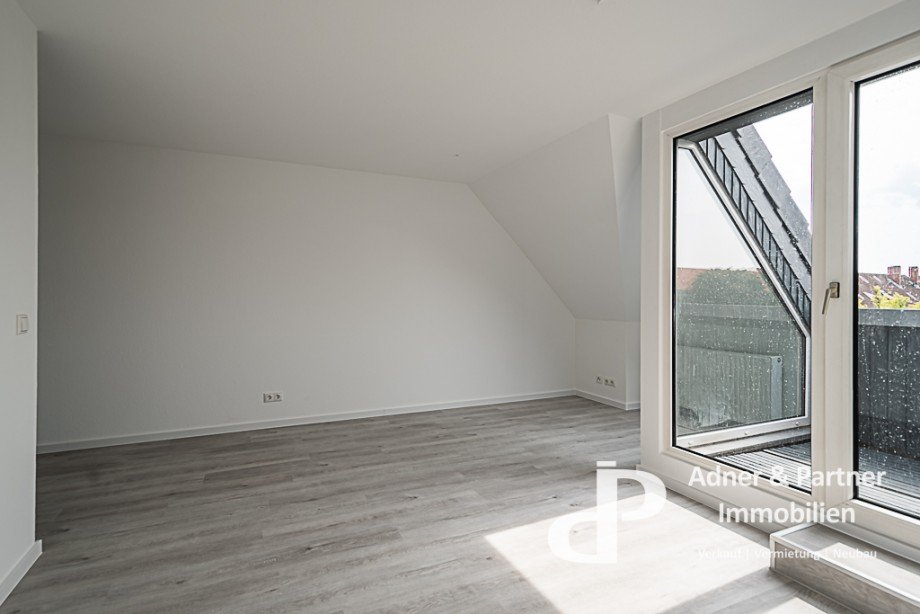 Wohnbereich zur Loggia Dachgeschosswohnung Braunschweig