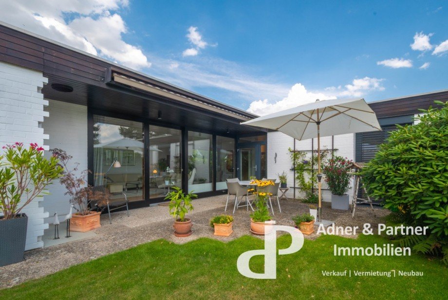 Terrassenbereich Bungalow Braunschweig