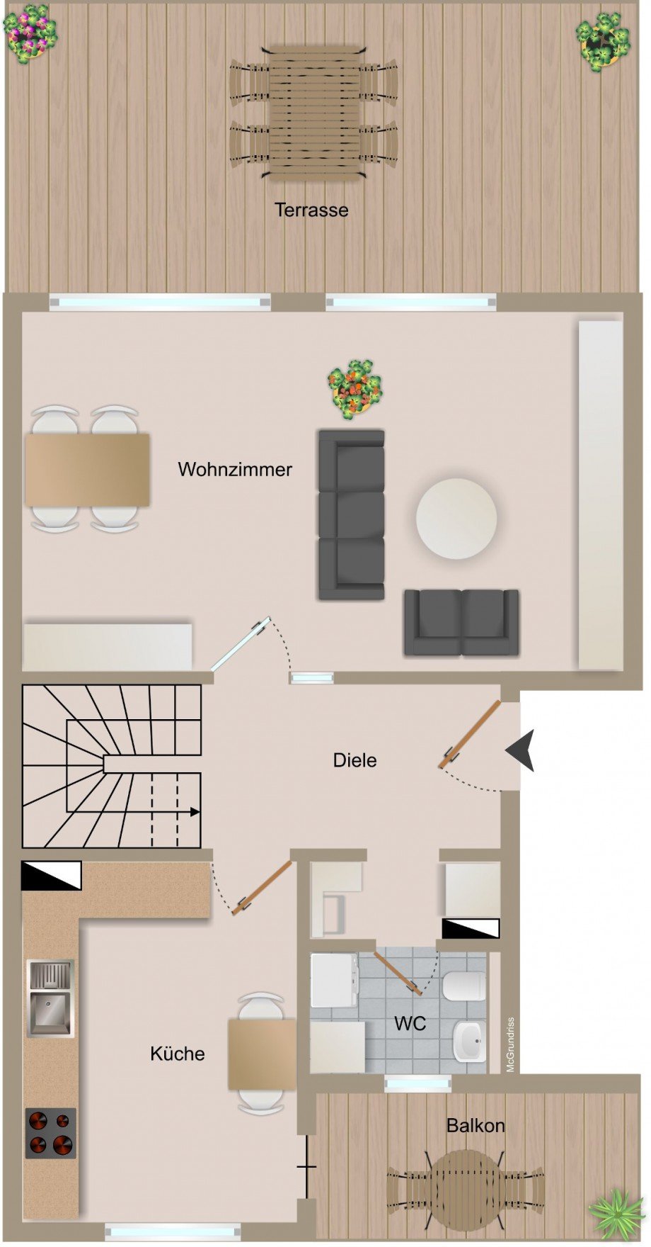  Maisonettewohnung Braunschweig