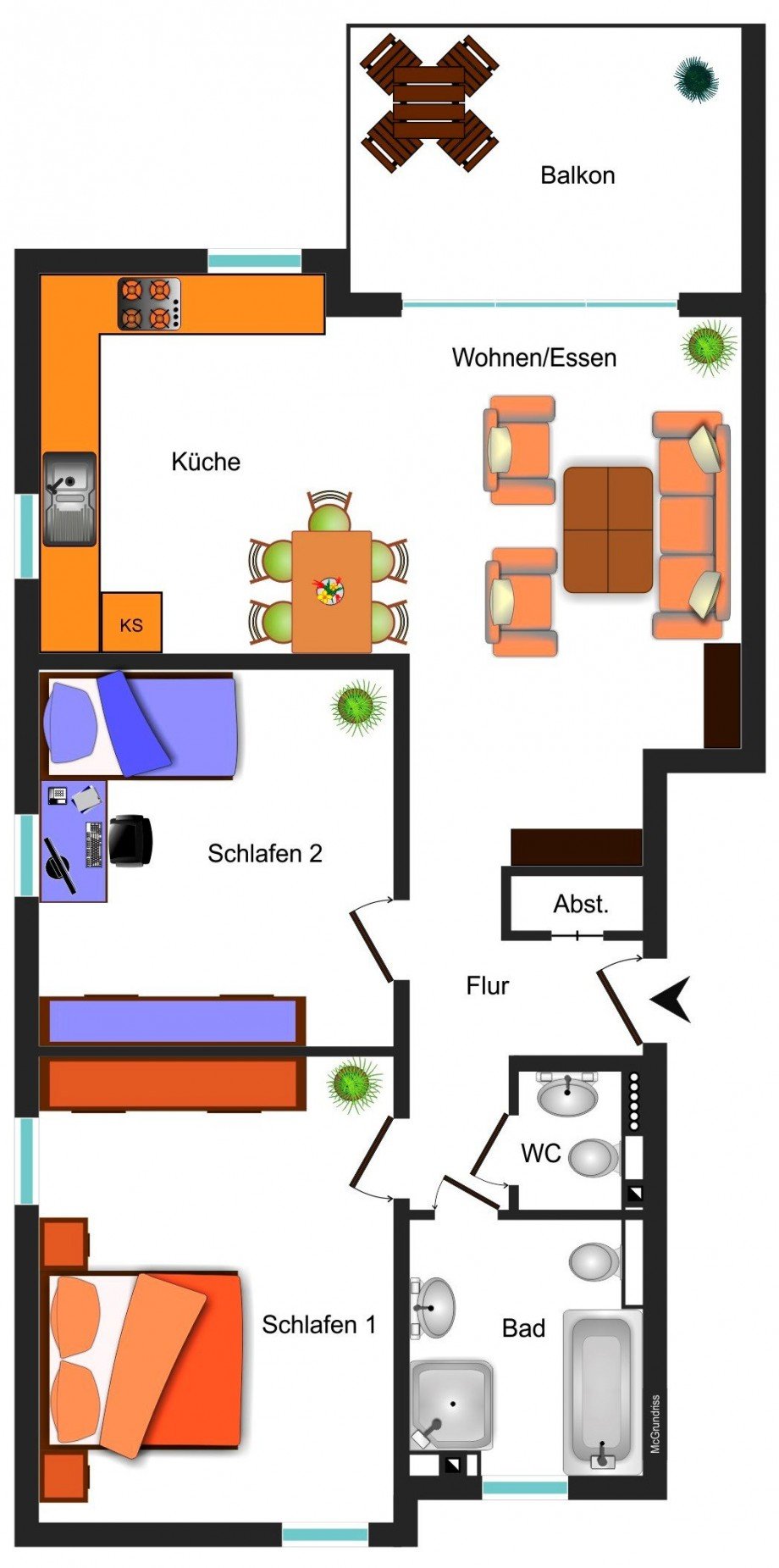  Etagenwohnung Wolfenb�ttel