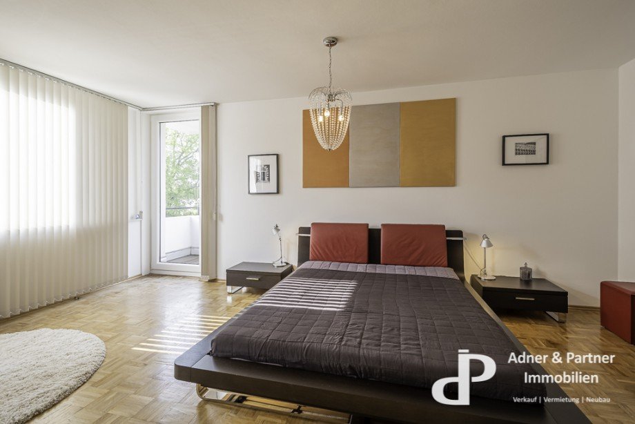 Schlafzimmer zum Balkon Etagenwohnung Braunschweig