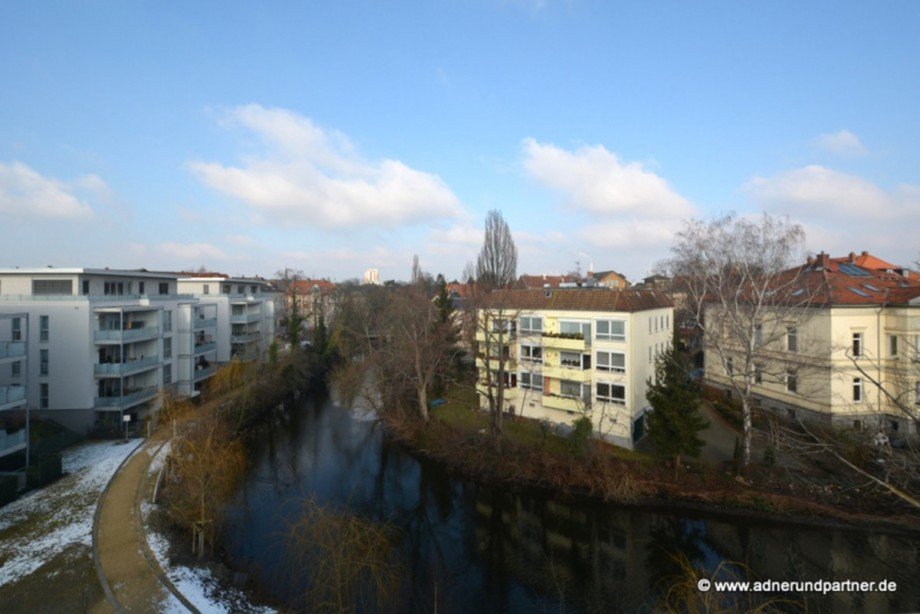 Okerblick von der Dachterrasse Penthousewohnung Braunschweig