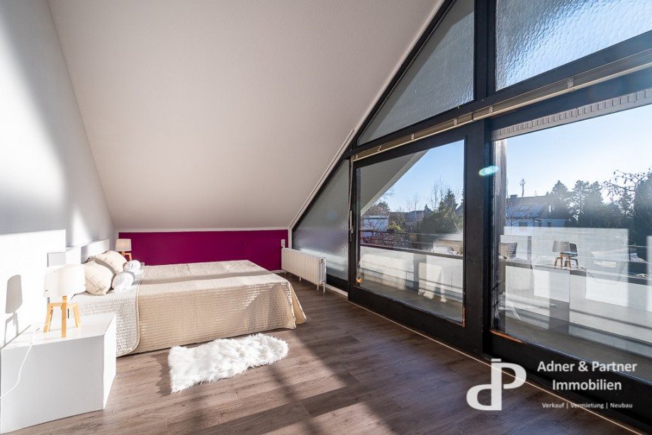 Schlafzimmer mit Balkon Einfamilienhaus Braunschweig