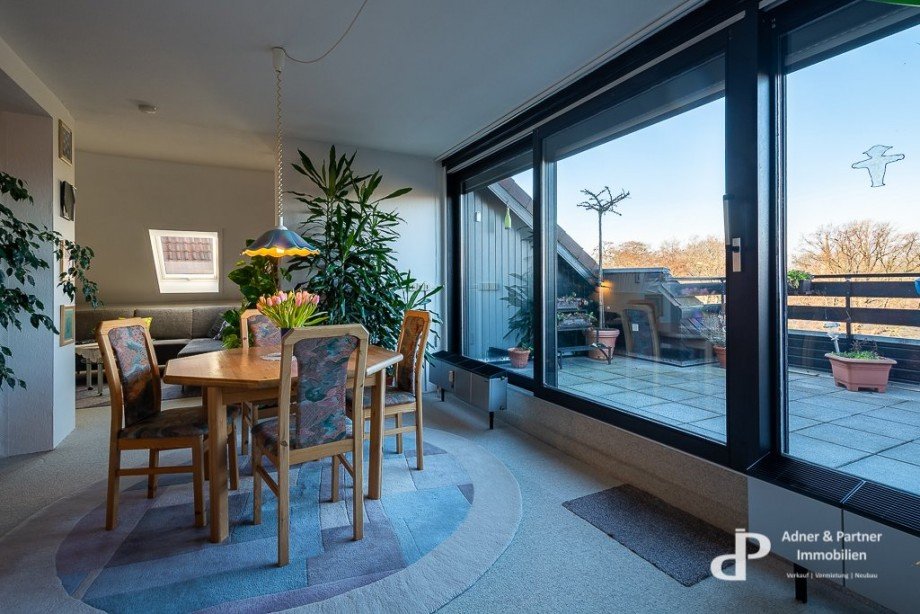 Blick zur Dachterrasse Dachgeschosswohnung Braunschweig