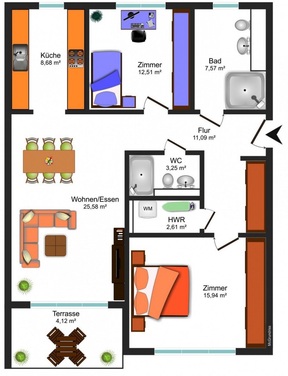  Erdgeschosswohnung Braunschweig