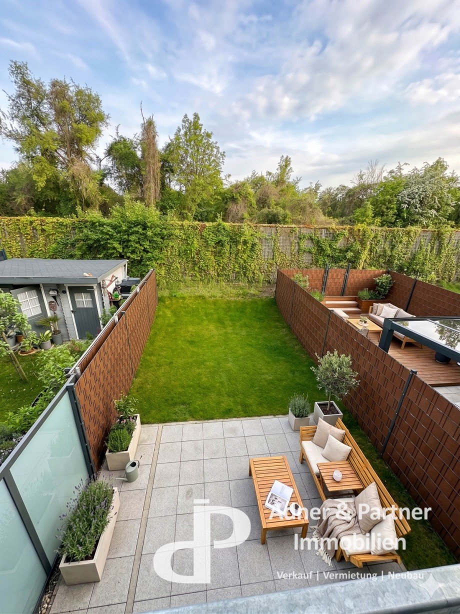 Terrasse und Garten Reihenmittelhaus Braunschweig
