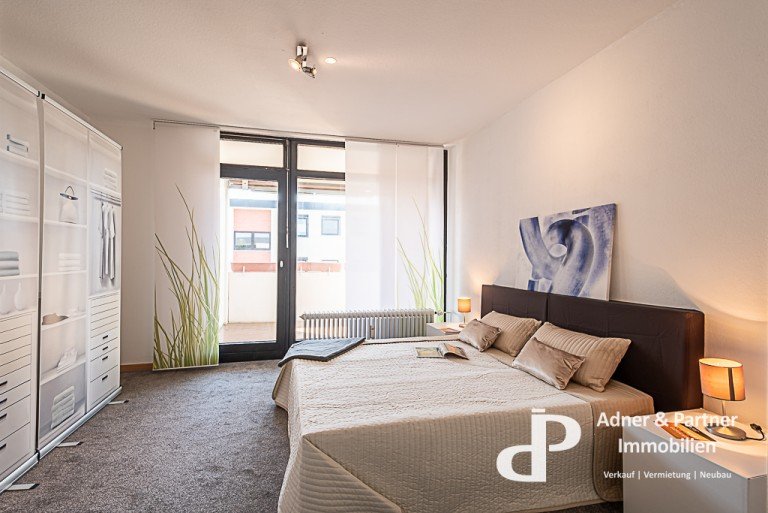 Blick ins Schlafzimmer Braunschweig Etagenwohnung **BALKONWOHNUNG MIT GARAGE IN BRAUNSCHWEIG VOLKMARODE**