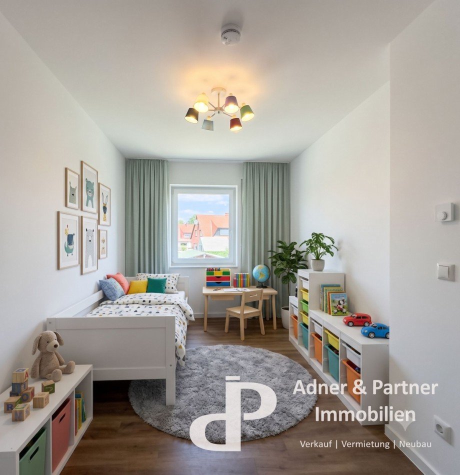 KI-Gestaltungsvorschlag Kinderzimmer Reihenendhaus Braunschweig