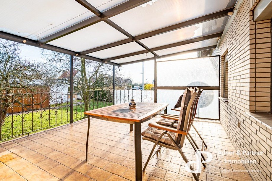 �berdachte Terrasse Doppelhaush�lfte Braunschweig