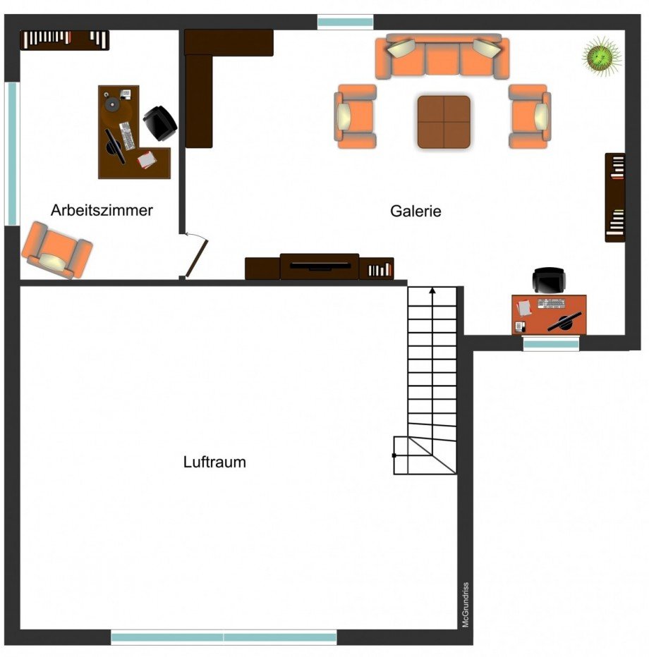 Grundrissskizze DG Dachgeschosswohnung Braunschweig