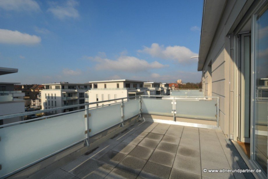 Westbalkon vom Wohnbereich Penthousewohnung Braunschweig