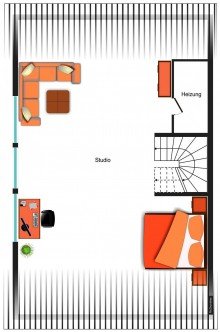 Grundrissskizze DG ** *GER�UMIGES DOPPELHAUS F�R DIE GRO�E FAMILIE**