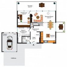 Grundrissskizze_EG **ATTRAKTIVES ARCHITEKTENHAUS MIT SCH�NEM GRUNDST�CK UND MODERNEM DESIGN IN VOLKSE**