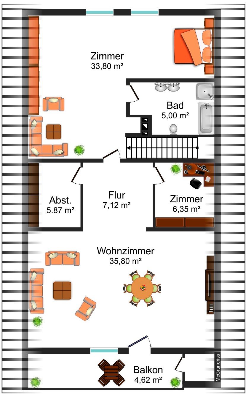 Grundrissskizze_DG Einfamilienhaus Wolfenb�ttel