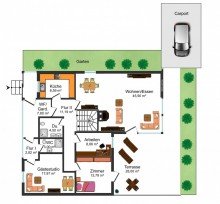 Grundrissskizze_EG **Familiengerechtes Reihenendhaus mit vielseitigen Nutzungsm�glichkeiten und moderner Ausstattung**