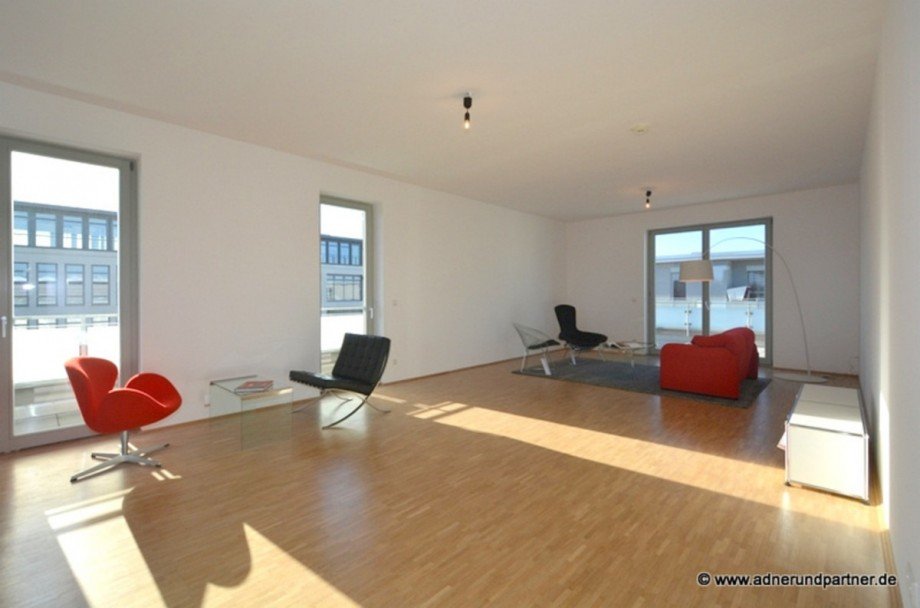 Blick in den Wohnbereich Penthousewohnung Braunschweig
