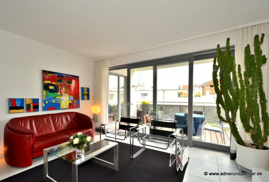 Wohnzimmer zum Balkon Etagenwohnung Braunschweig