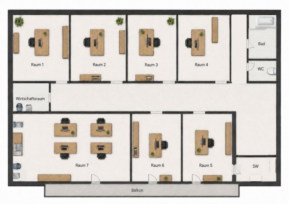 Grundrissskizze OG Halle / Lager / Produktion Wolfenb�ttel