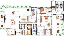 Grundrissskizze **GRO�Z�GIGES WOHNEN UND ARBEITEN IM IDYLLISCH GELEGENEM SCHMIEDBUNGALOW MIT KAMIN**