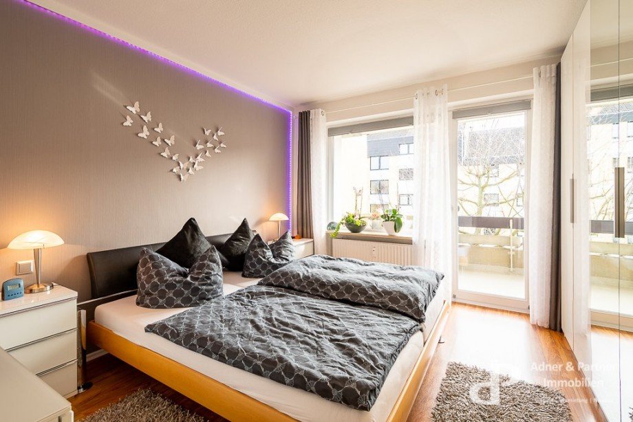 Wohnzimmer zum Balkon Etagenwohnung Wolfenb�ttel