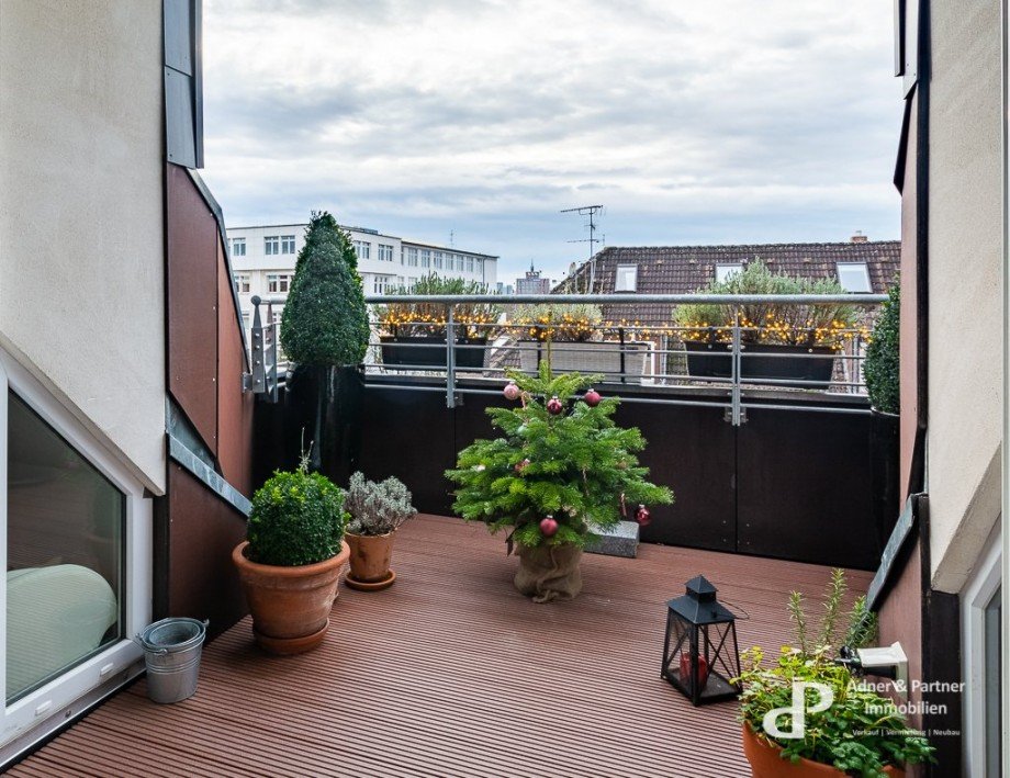 Westbalkon Dachgeschosswohnung Braunschweig