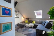 Gem�tliche TV-Ecke **DACHGESCHOSSWOHNUNG MIT GARAGE, OKERBLICK, GEMEINSCHAFTSGARTEN UND DIREKTEM OKERZUGANG**