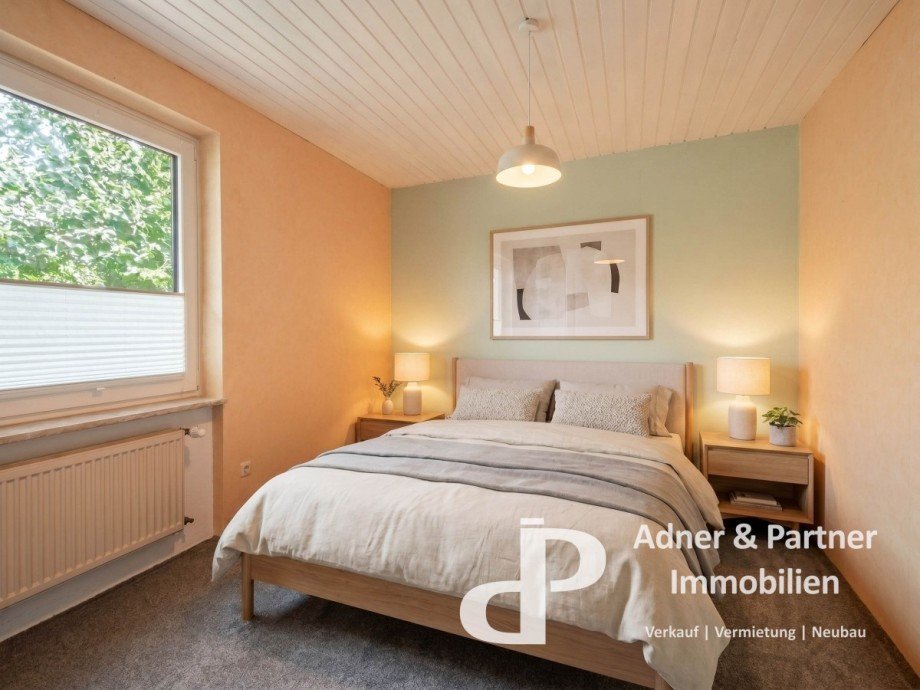 KI-Gestaltungsvorschlag Schlafzimmer Doppelhaush�lfte Schw�lper
