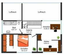 Grundrissskizze_OG **ATTRAKTIVES ARCHITEKTENHAUS MIT SCH�NEM GRUNDST�CK UND MODERNEM DESIGN IN VOLKSE**